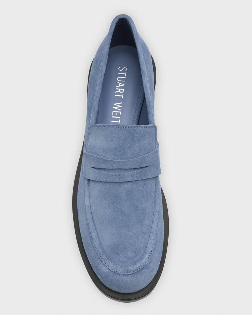 Stuart Weitzman Palmer Suede Penny Loafers 5