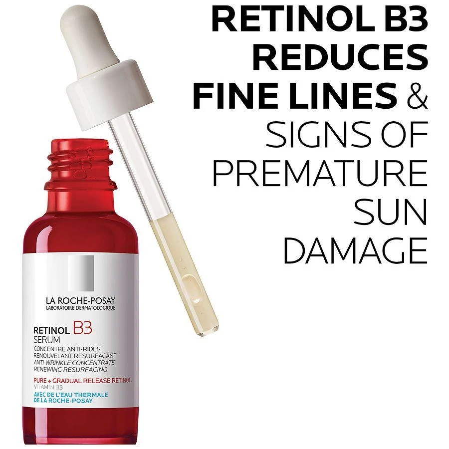 La Roche-Posay Anti Aging Pure Retinol Face Serum with Vitamin B3 for Fine Lines and Wrinkles 3