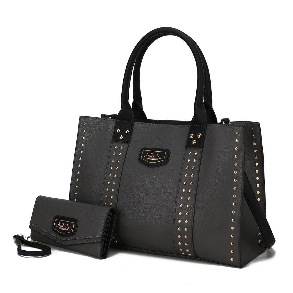 MKF Collection By Mia K. Davina Vegan Leather Women’s Tote Bag with wallet 16