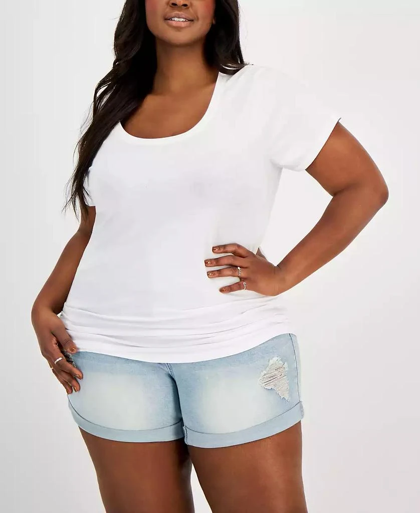 Aveto Trendy Plus Size Scoop-Neck T-Shirt 1