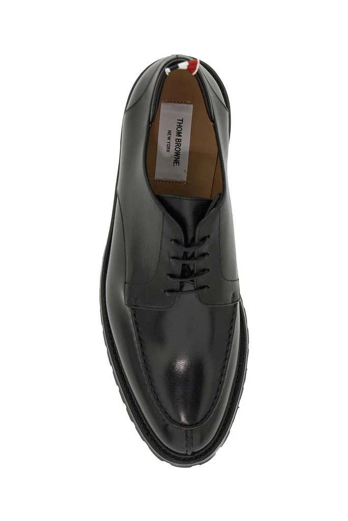 Thom Browne Derby Apron Stitch in pelle liscia 2