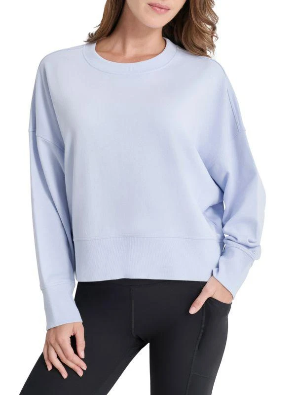 DKNY Solid Drop Shoulder Sweatshirt 1