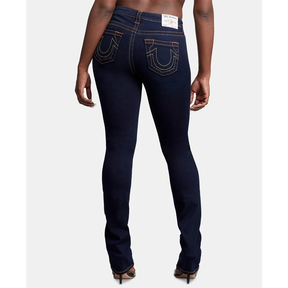 True Religion Billie Mid Rise Stretchy Straight-Leg Jeans 2