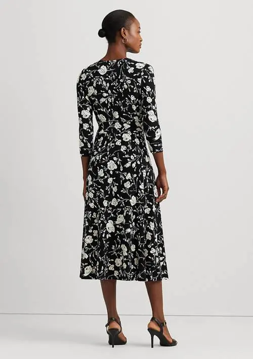 Ralph Lauren Women's Floral Surplice Jersey Dress 2