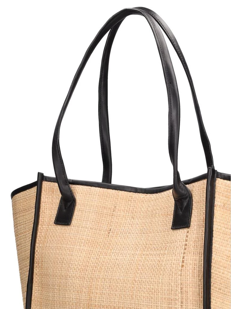 Bembien Rosa Raffia & Leather Tote Bag 4