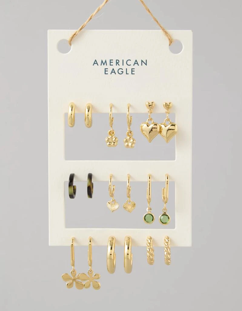 AE AEO Floral Earrings 9-Pack 1