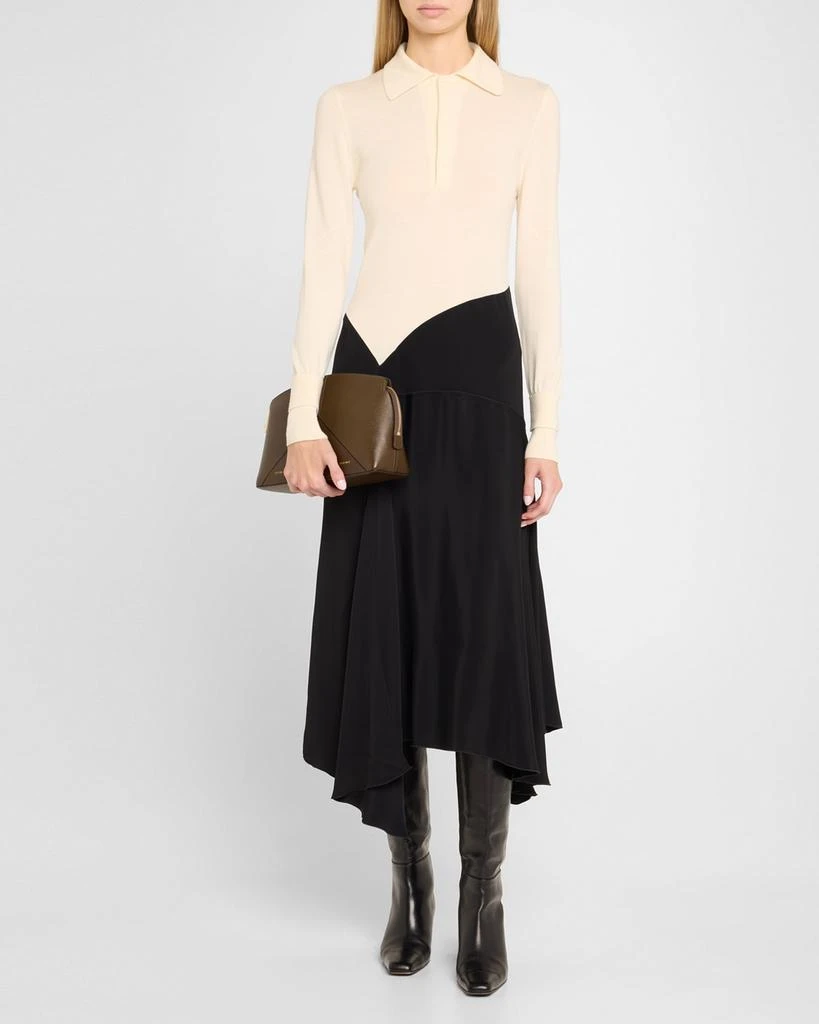 Victoria Beckham The Victoria Zip Leather Clutch Bag 5