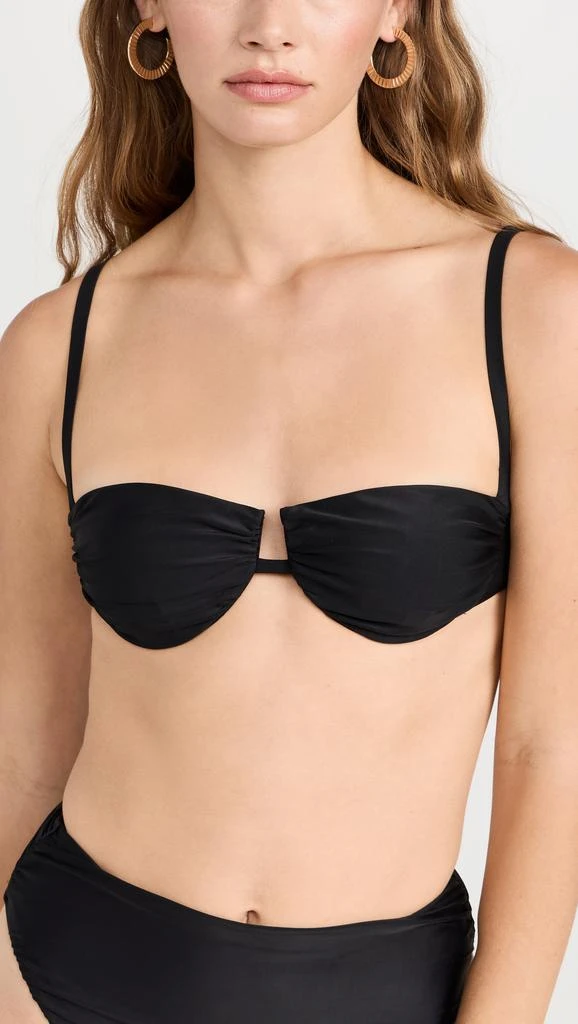 SIR. Zoya Gathered Balconette Bikini Top 4