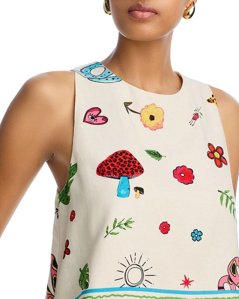 AQUA Border Mixed Print Sleeveless Tank Top - Exclusive 4