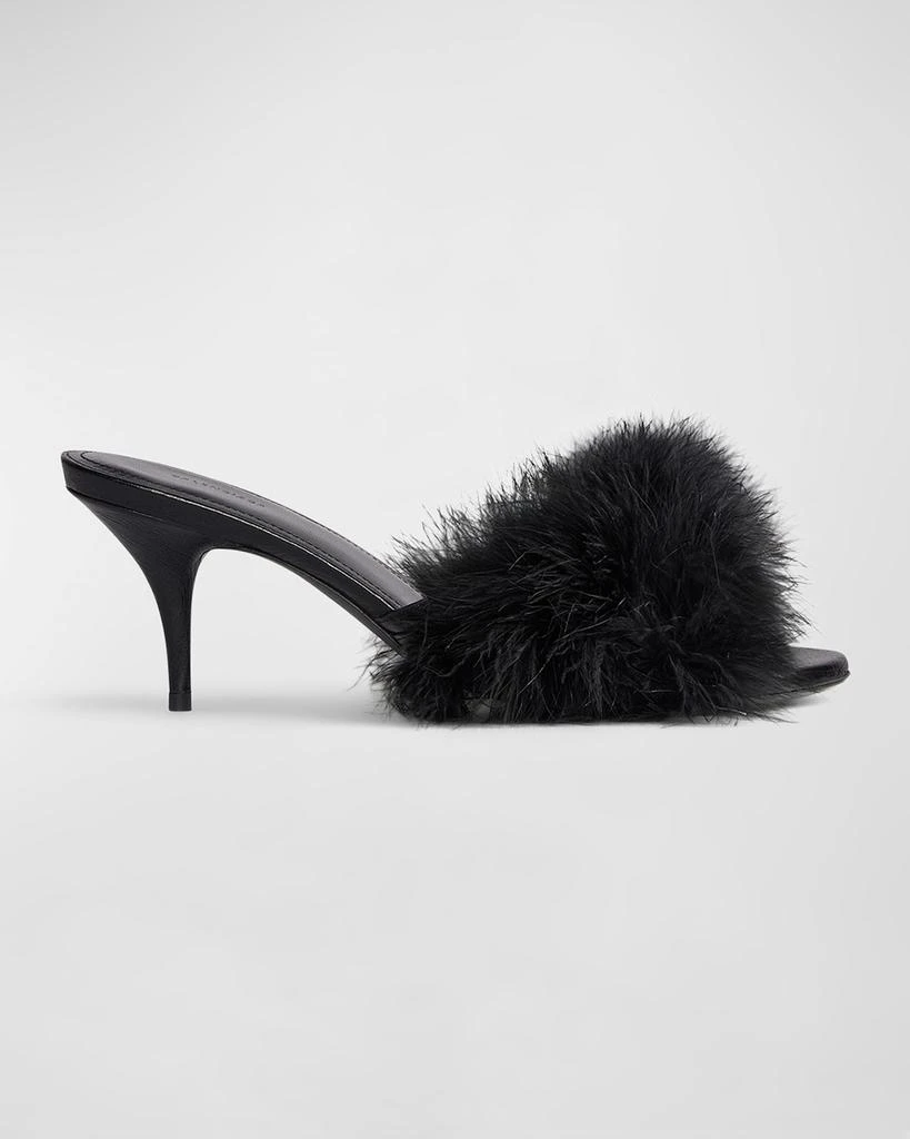Balenciaga Boudoir Feather Mule Sandals 1