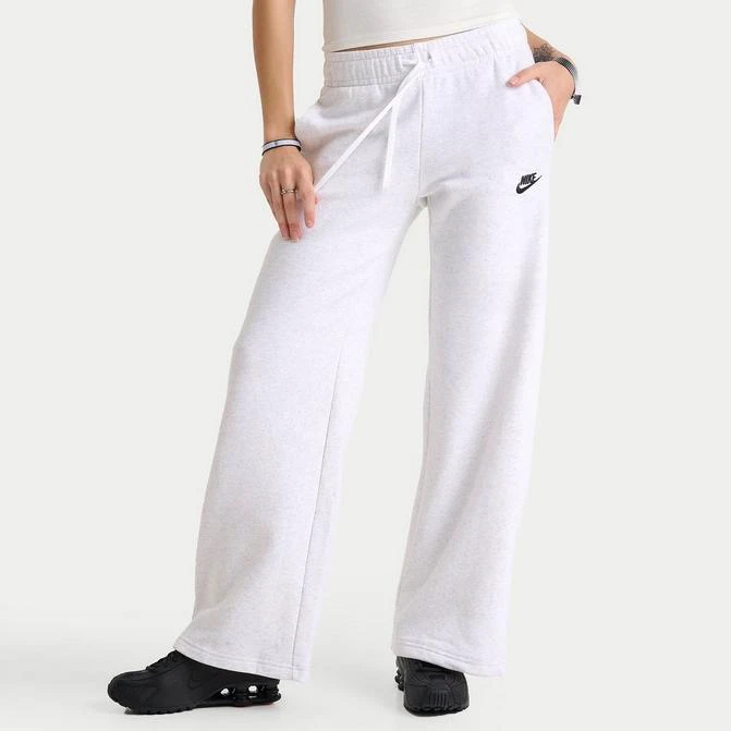 NIKE Women's Nike Sportswear Club Fleece Wide Leg Sweatpants 1