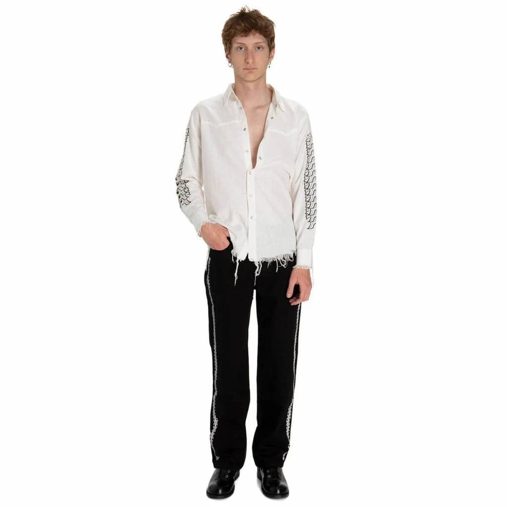 Youths In Balaclava Flower Western shirt 4