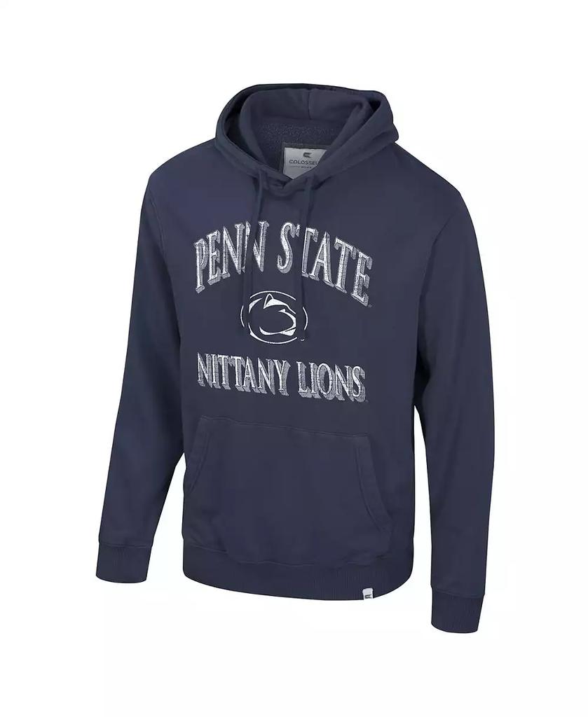 Colosseum Men's Navy Penn State Nittany Lions Big Tall Cap E-Tan Pullover Hoodie