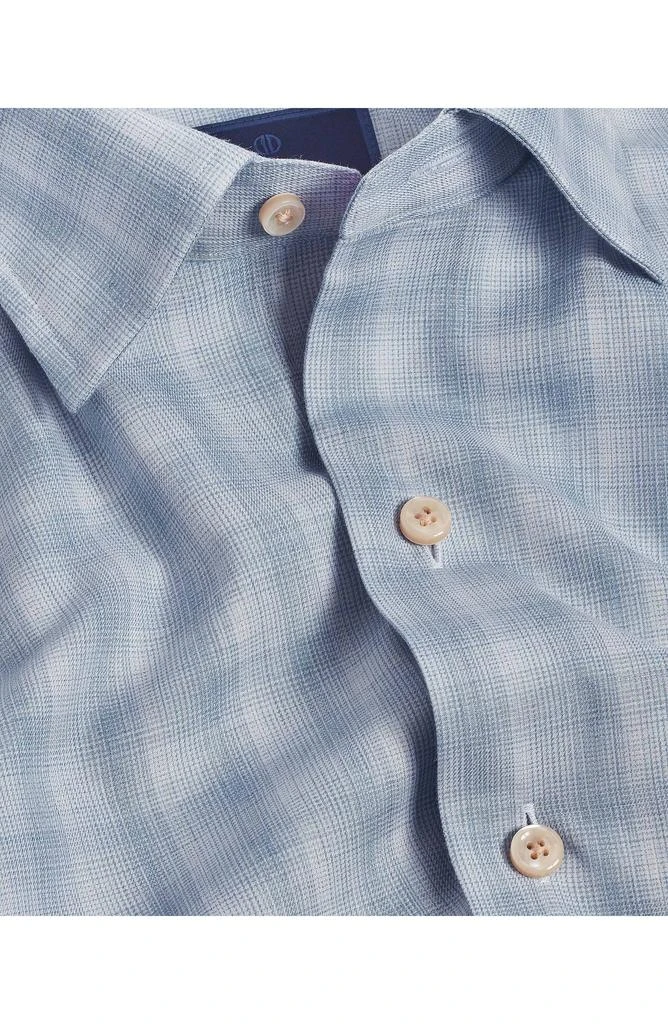 David Donahue Twill Plaid Sport Shirt 3