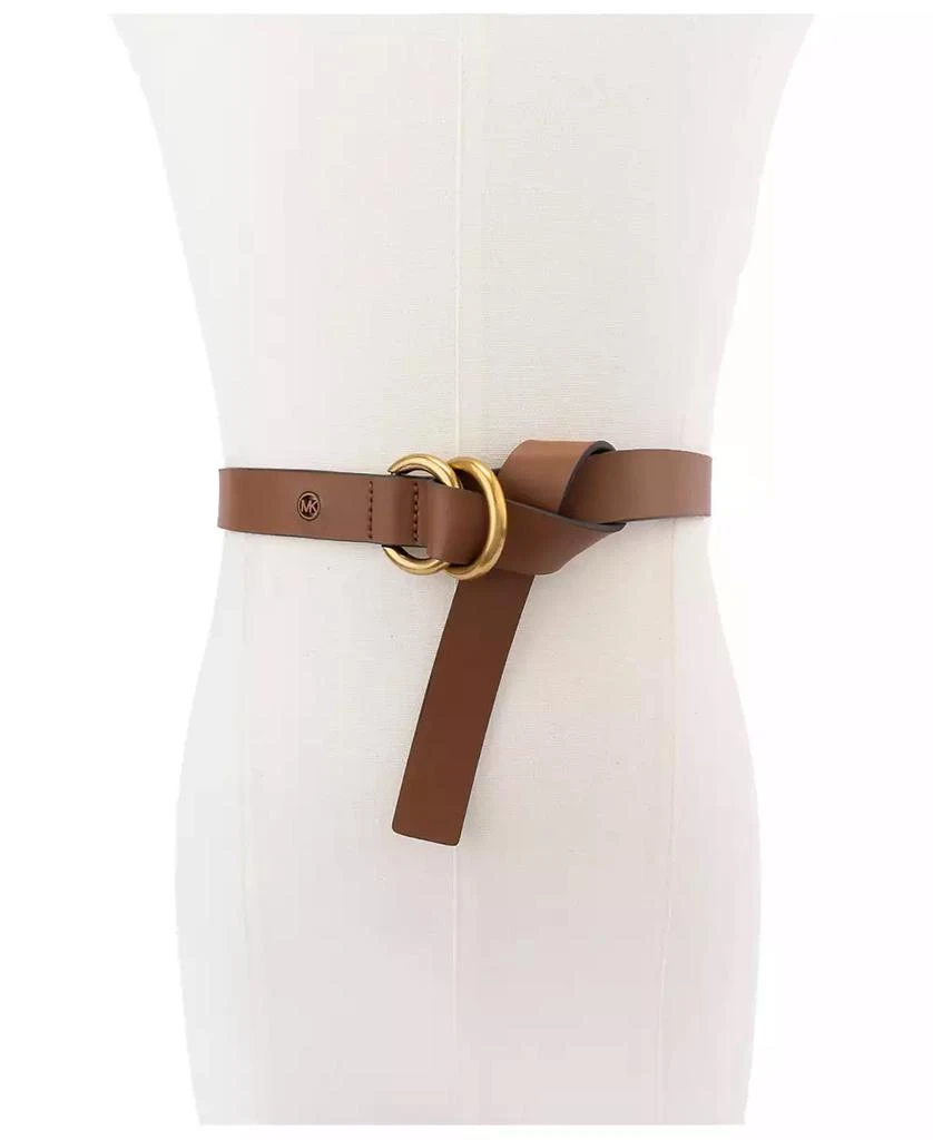 Michael Kors 25mm Double Ring Leather Belt 1