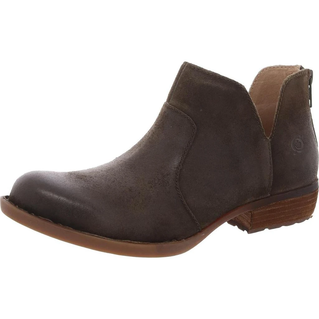 Born Kerri Womens Cushioned Footbed Nubuck Ankle Boots 1