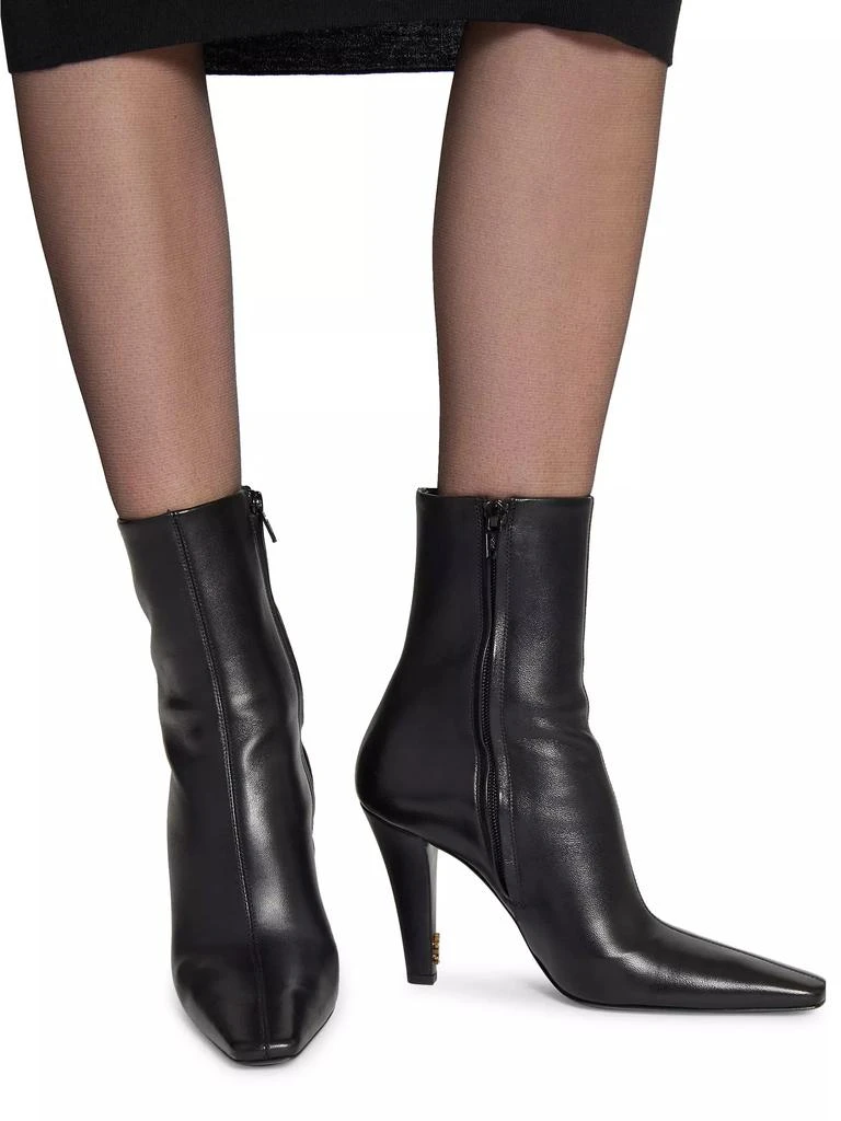Yves Saint Laurent Jill Booties in Smooth Leather 4