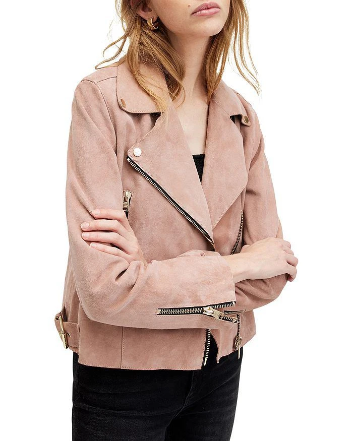 ALL SAINTS Beale Suede Biker Jacket 7