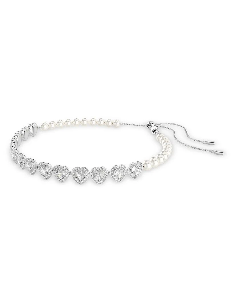 Swarovski Ariana Grande Crystal Heart Halo Tennis Choker Necklace, 11.75-17.375" 6