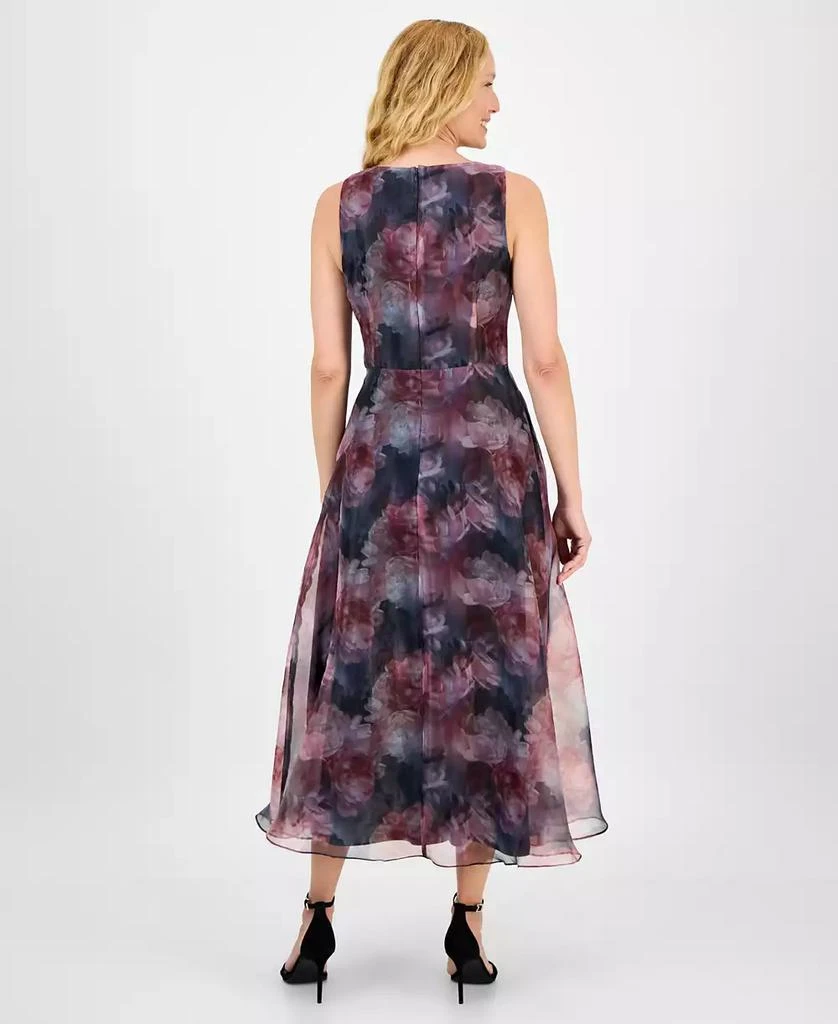 julia jordan Women's Printed V-Neck Sleeveless Gown 5