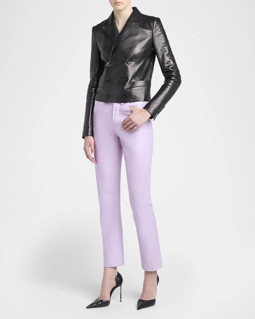 Tom Ford Nappa Leather Double-Breasted Blazer 2