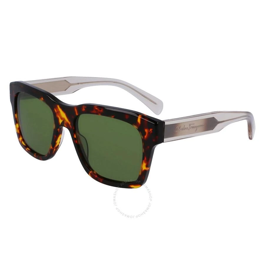 Salvatore Ferragamo Salvatore Ferragamo Green Square Men's Sunglasses SF1087S 219 56 1