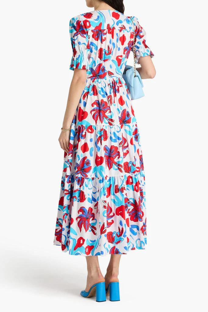 Diane von Furstenberg Avery tiered floral-print cotton-blend poplin midi dress 3