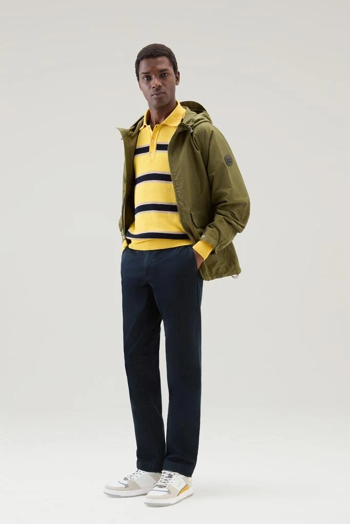 Woolrich Long-Sleeved Knit Polo - Men - Multicolor 2