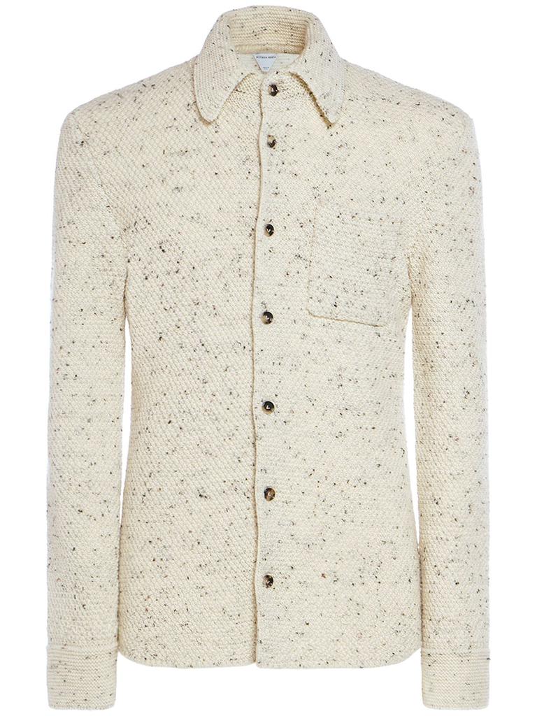 Bottega Veneta Textured Knit Wool Shirt - Shirts - BeyondStyle