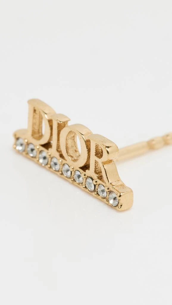 What Goes Around Comes Around Dior Gold Crystal Dior Evolution Earrings 3