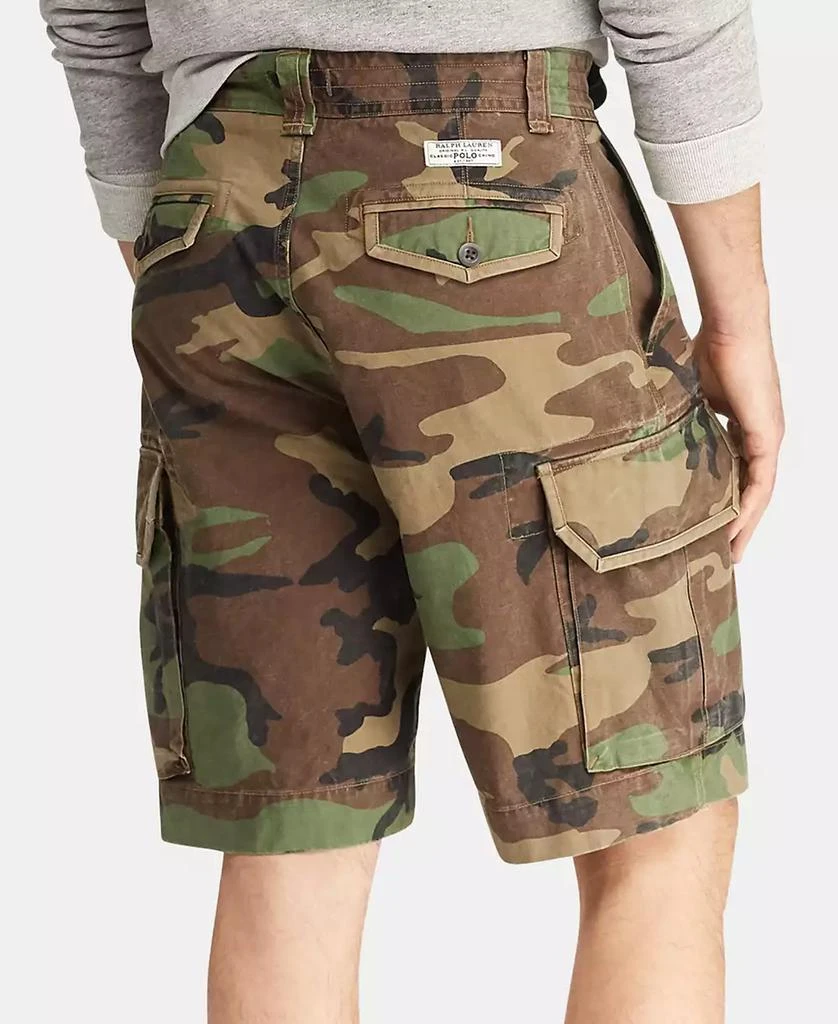 Ralph Lauren Men's Big & Tall Relaxed Fit 10" Camouflage Cotton Cargo Shorts 3