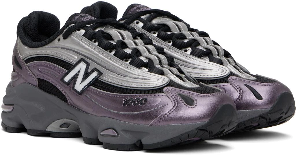 New Balance Black & Purple 1000 Sneakers 4