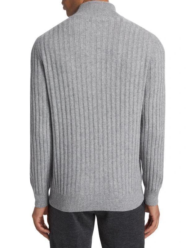 Saks Fifth Avenue COLLECTION Chevron Cable Quarter-Zip Sweater 2