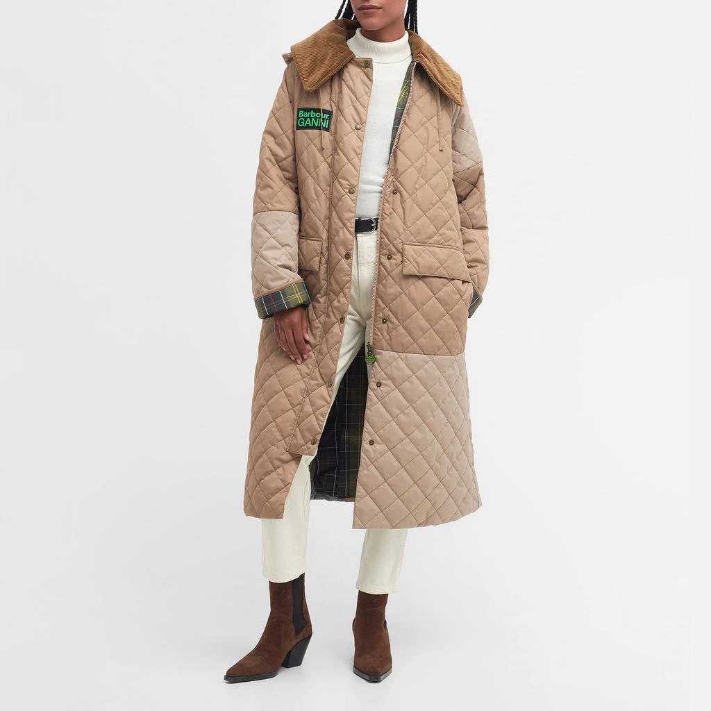 Barbour x GANNI Barbour x GANNI Burghley Quilted Recycled Shell Coat 1