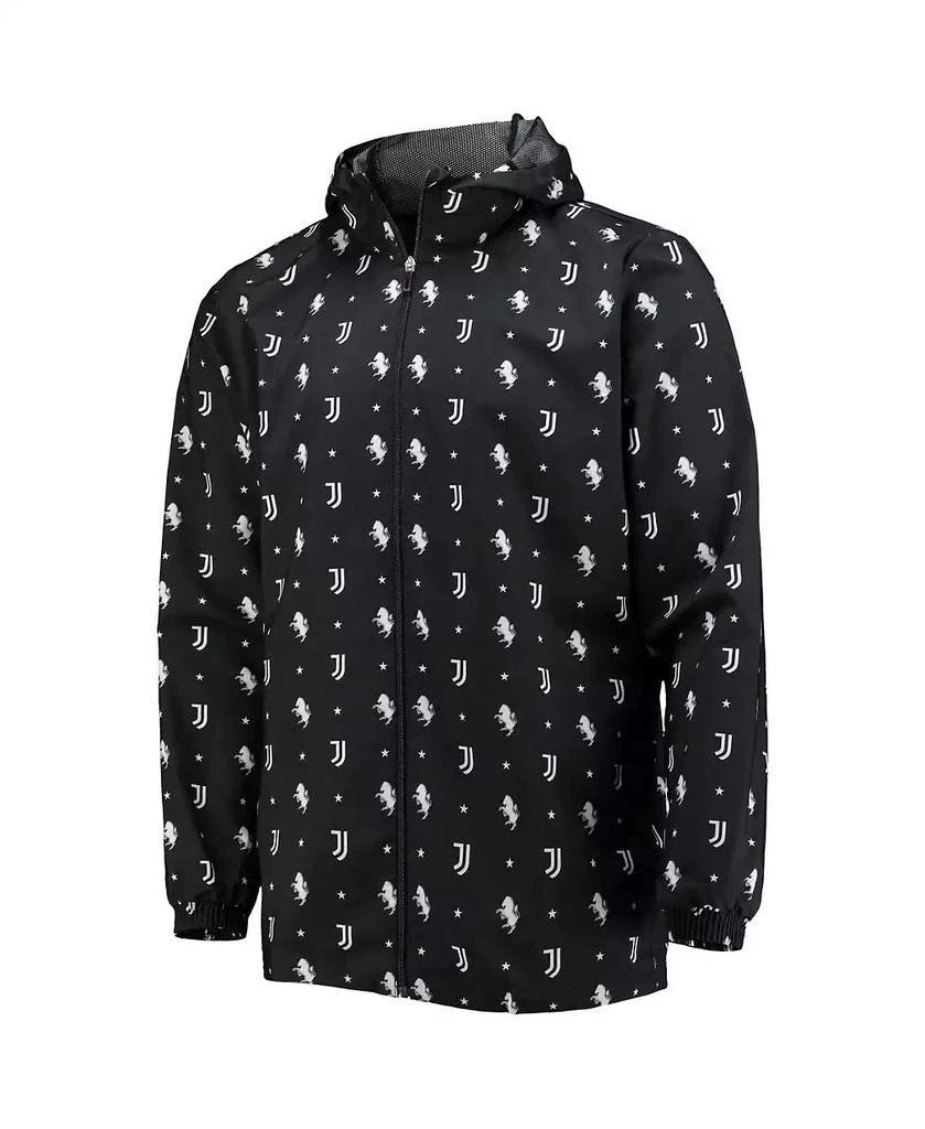 Adidas Men's Black Juventus AEROREADY Full-Zip Hoodie Windbreaker Jacket 2