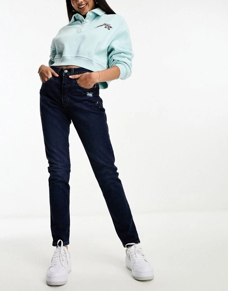 Levi's Levi's 501 skinny jean in dark blue 2