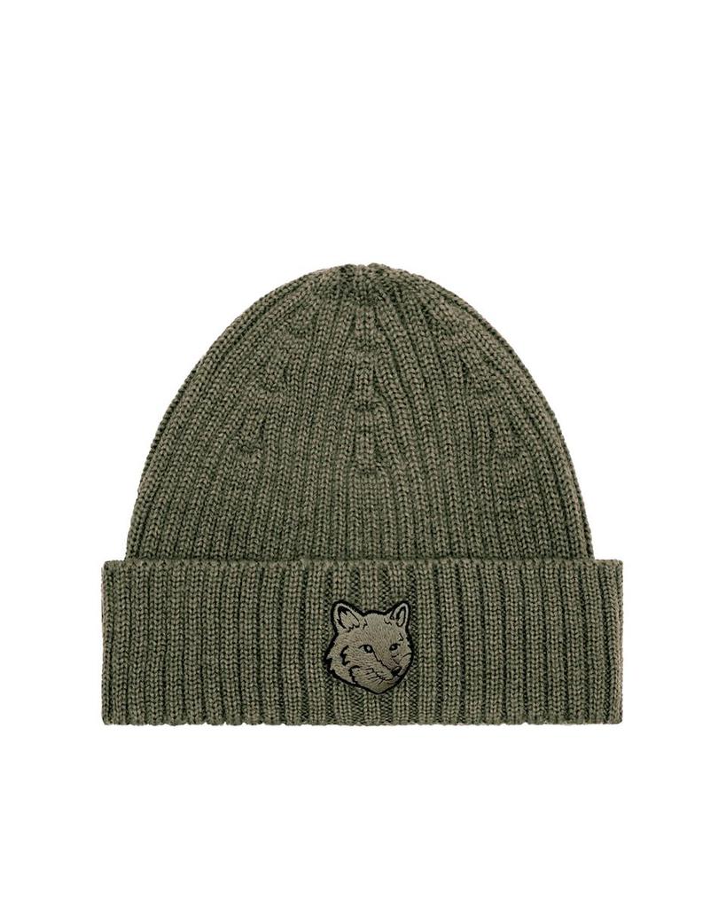 Shop Maison Kitsuné Bold Fox Head Beanie on Sale at