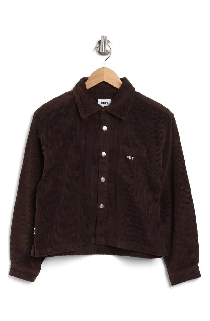 Obey Marilyn Cotton Corduroy Button-Up Shirt 3