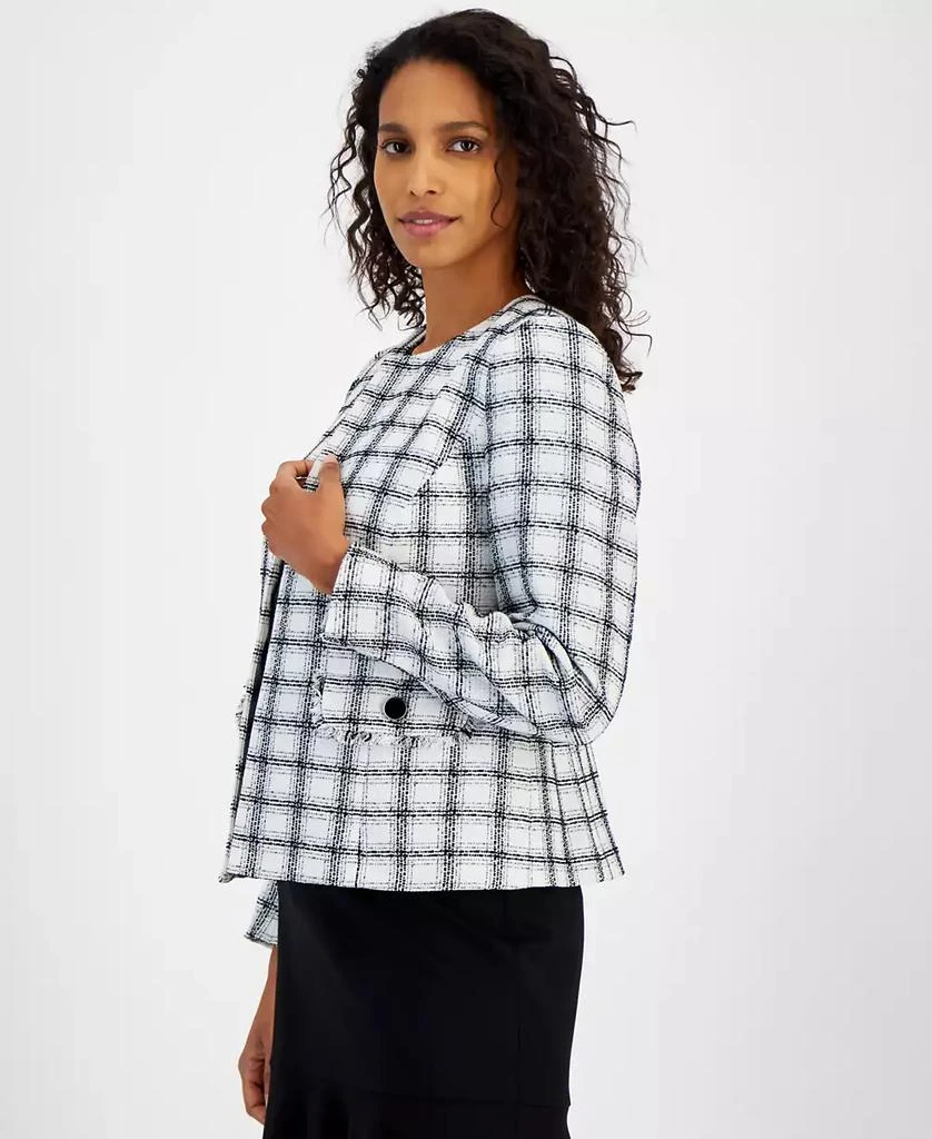 Kasper Women's Plaid Open-Front Blazer, Regular & Petite 3