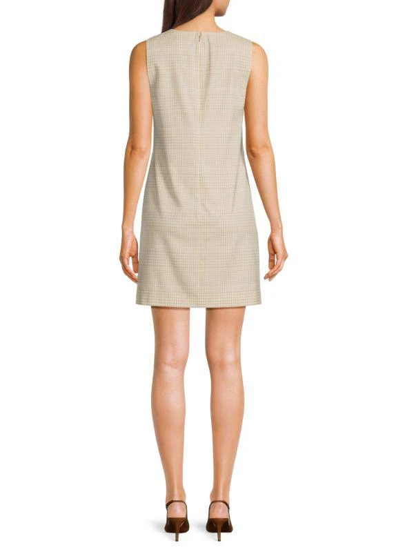 Theory Plaid Virgin Wool Minidress 2
