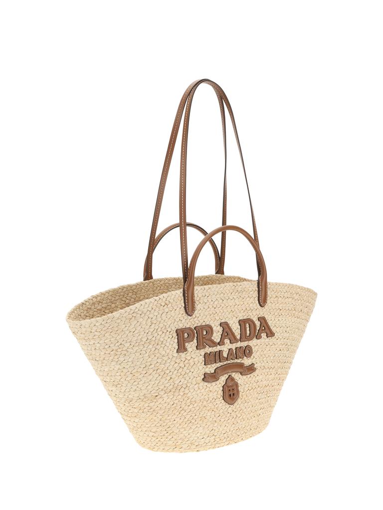 Prada Raffia Tote Bag