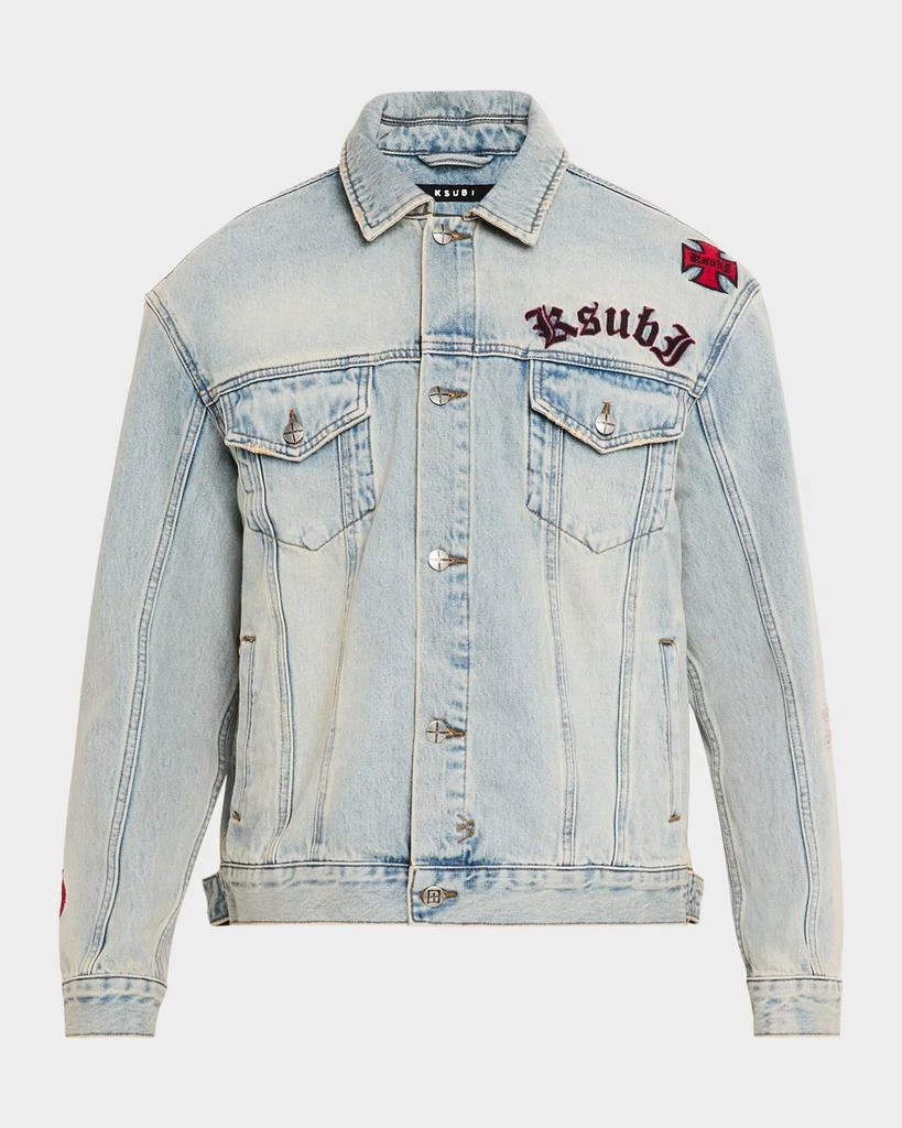 Ksubi Men
s Oh G Denim Trucker Jacket