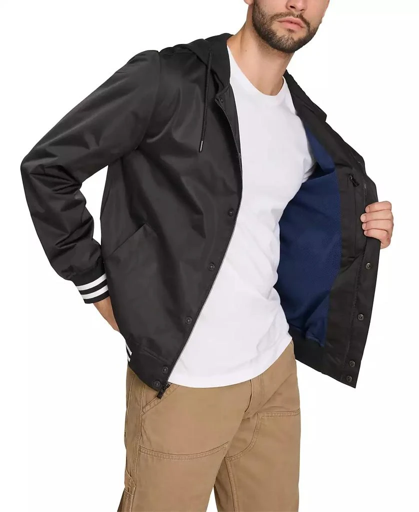 CHAMPION Men's Jersey Hood Varsity Bomber Jacket 3