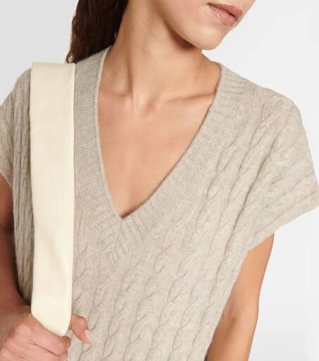 Jardin des Orangers Cable-knit cashmere sweater dress 4