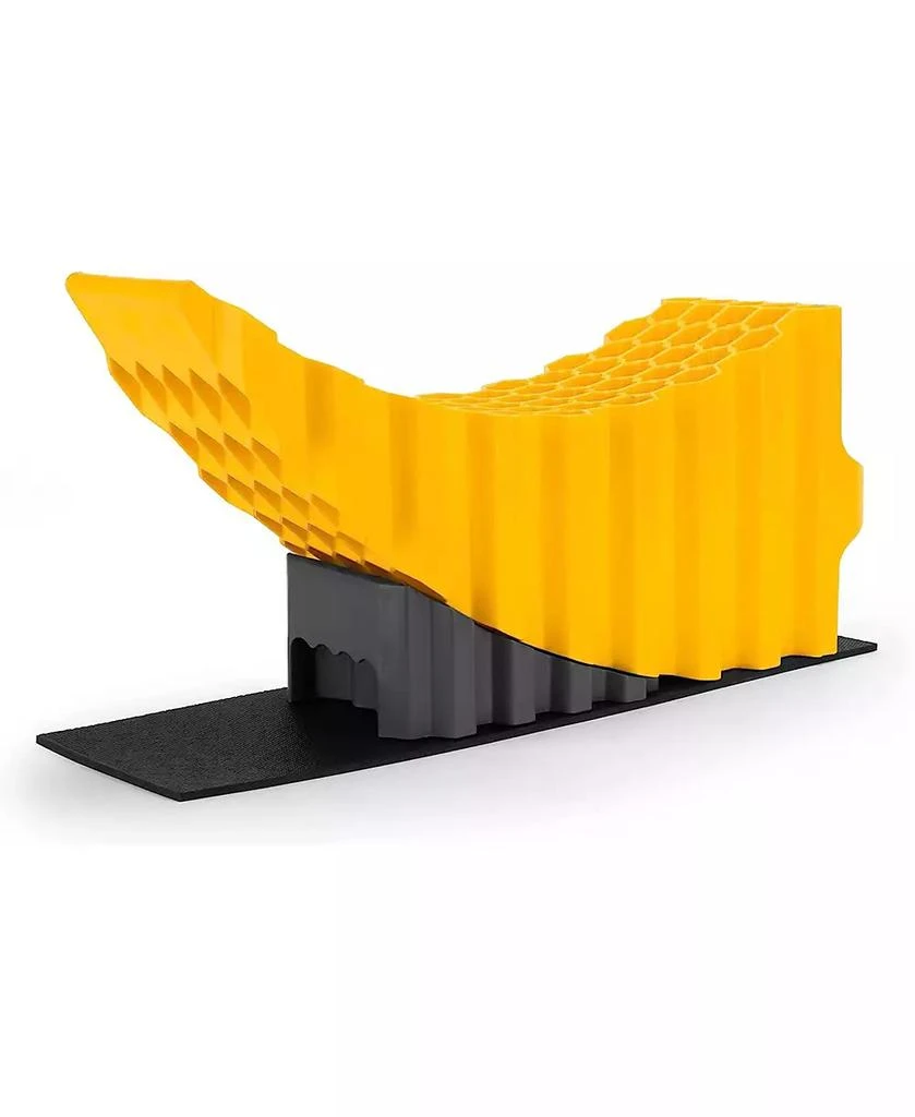 Camco Curved Trailer Aid with Chock
Pad, 6.5" Lift for Tandem Trailer, Yellow