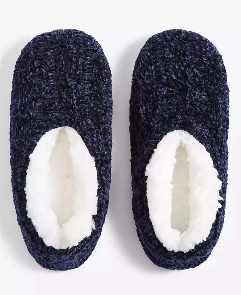 Charter Club Women's Cable Chenille Ped Slipper Socks, Created for Macy's 1