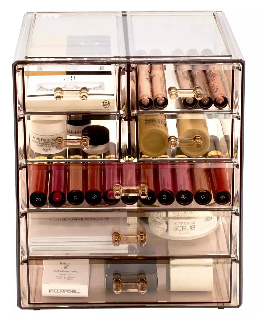 Sorbus 6 Drawer Clear Organizer Case for Cosmetics, Makeup and Jewelry (4 Large, 2 Small Drawers) 8