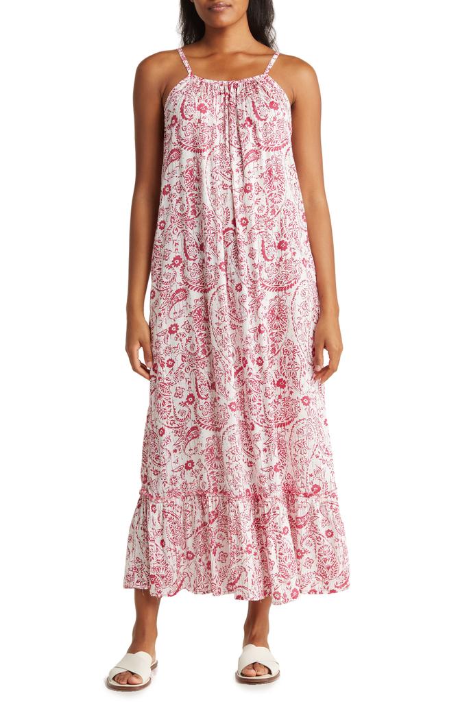 BOHO ME Floral Paisley Cover-Up Maxi Dress