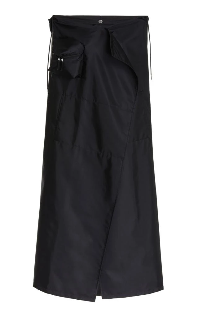 Prada Prada Draped Gabardine Raincoat - Moda Operandi