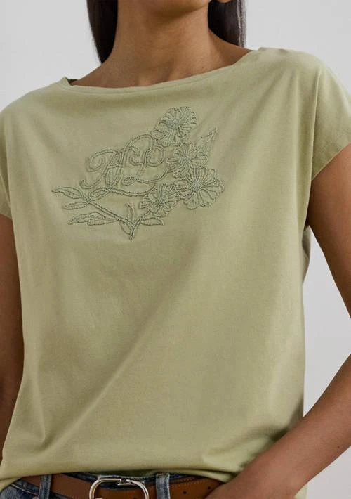 Ralph Lauren Ralph Lauren Petite Embroidered Jersey T Shirt 3